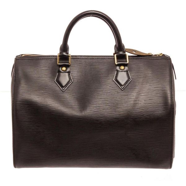 Louis Vuitton Black Epi Leather Speedy 30cm Satchel Bag
