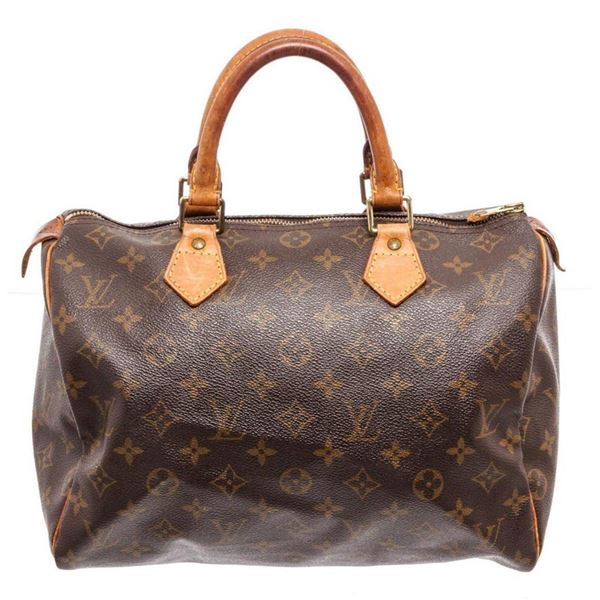 Louis Vuitton Brown Monogram Speedy 30cm Satchel