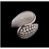 Image 2 : 0.95 ctw Diamond Ring - 14KT White Gold