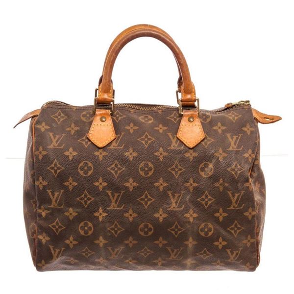 Louis Vuitton Brown Monogram Speedy 30cm Satchel Bag