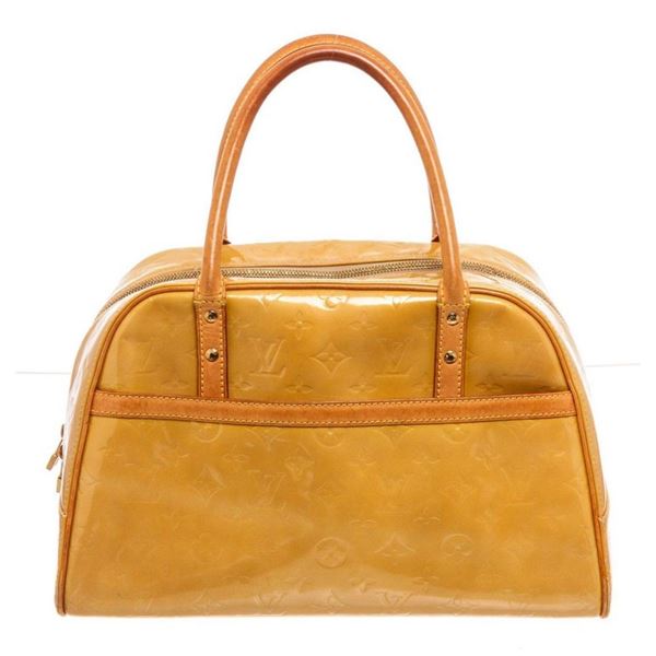 Louis Vuitton Yellow Monogram Vernis Tompkins Handbag