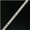 Image 2 : 18kt White Gold 3.48 ctw Diamond Line Tennis Bracelet