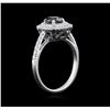 Image 3 : 1.23 ctw Black Diamond Ring - 14KT White Gold
