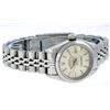 Image 3 : Rolex Ladies Stainless Steel Silver Index 26MM Quickset Datejust Wristwatch With