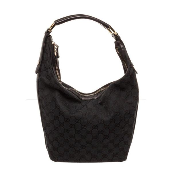 Gucci Black Leather Shoulder Bag