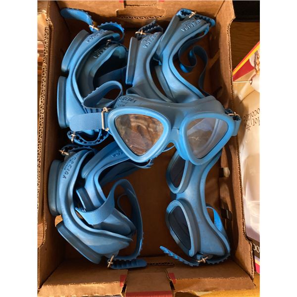 FLAT OF SCUBA GOGGLES.