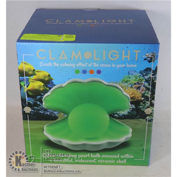 NEW CLAM LIGHT (COLOUR CHANGING PEARL BULB ENCASED