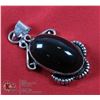 Image 1 : #157- NATURAL BLACK OBSIDIAN PENDANT