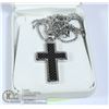 Image 1 : CROSS PENDANT AND CHAIN STAINLESS STEEL MARKED