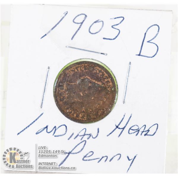 INDIAN HEAD PENNY 1903 B