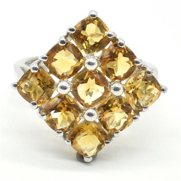 SV-65 SILVER CITRINE RING