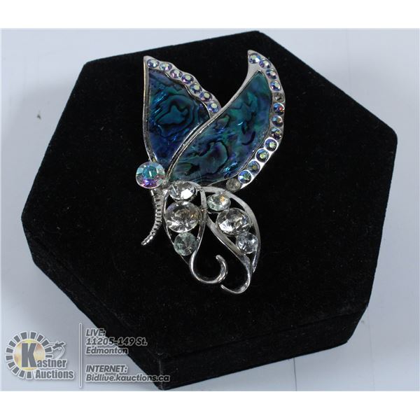 ENAMEL BUTTERFLY BROOCH