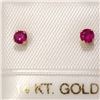 Image 1 : EC201-125 14K  RUBY EARRINGS