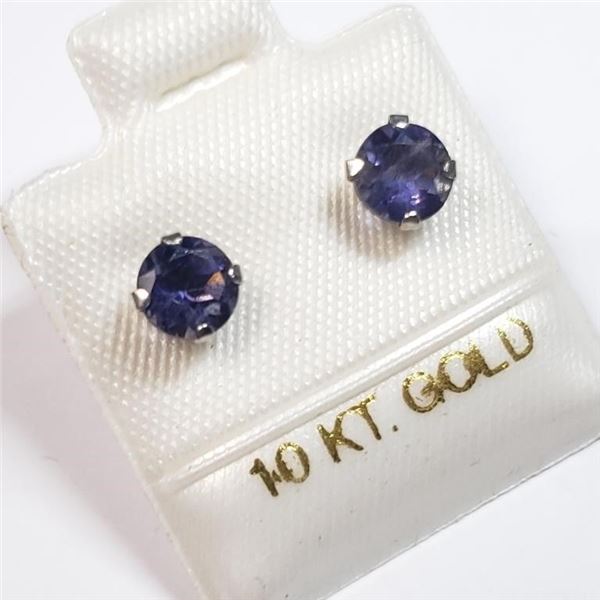 EC201-127 10K  TANZANITE EARRINGS