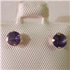 Image 1 : EC201-140 10K  TANZANITE PEARL EARRINGS