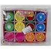Image 1 : BOX OF 24 FRUIT CRYSTAL MUD - NON EDIBLE