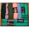 Image 1 : FLAT BOX (16"X19") OF YARN