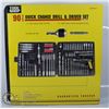 Image 1 : TOOL SHOP 90 PC QUICK CHANGE DRILL AND DRIVER SET.
