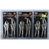 Image 1 : LOT OF 3 MINI LOCKING PLIERS. (6 TOTAL)