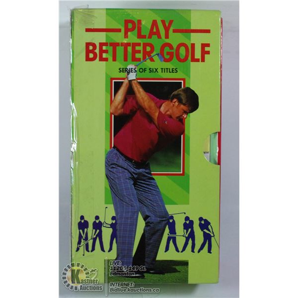 BOX SET OF HARDCOVER  PLAY BETTER GOLF  BOOKS.