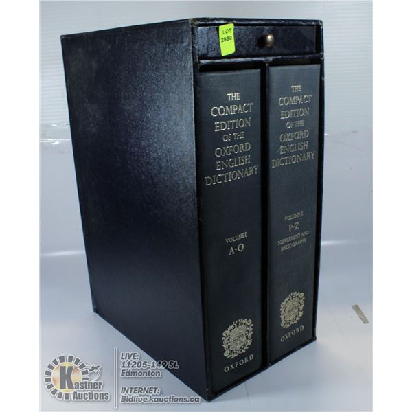 BOX SET THE COMPACT EDITION OF THE OXFORD ENGLISH