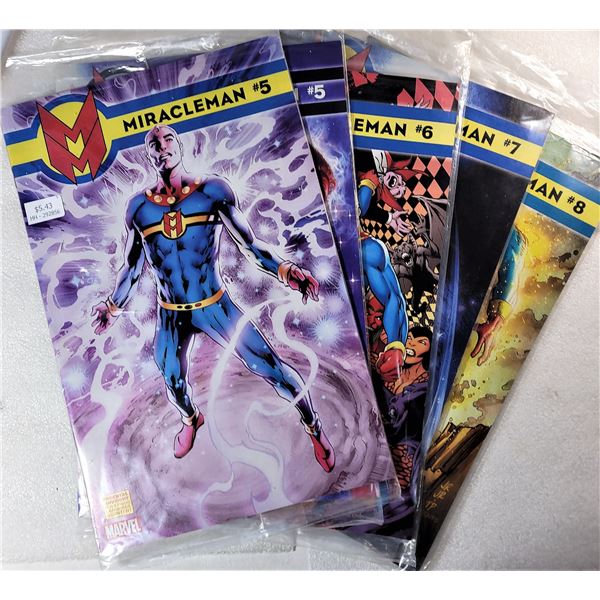 11)  LOT OF 5 MARVEL'S MIRACLE MAN COMIC BOOKS
