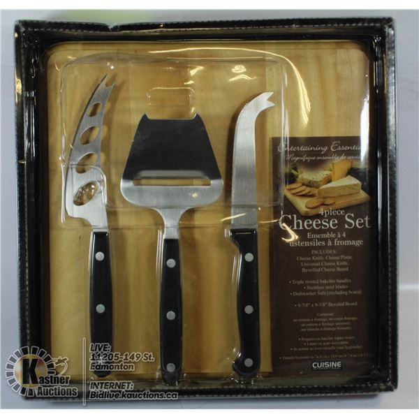 NEW 4 PIECE CHEESE SET