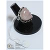 Image 1 : #271-NATURAL PINK ROSE QUARTZ RING SIZE 9