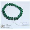 Image 1 : #227- NATURAL MALACHITE BEAD BRACELET 8MM