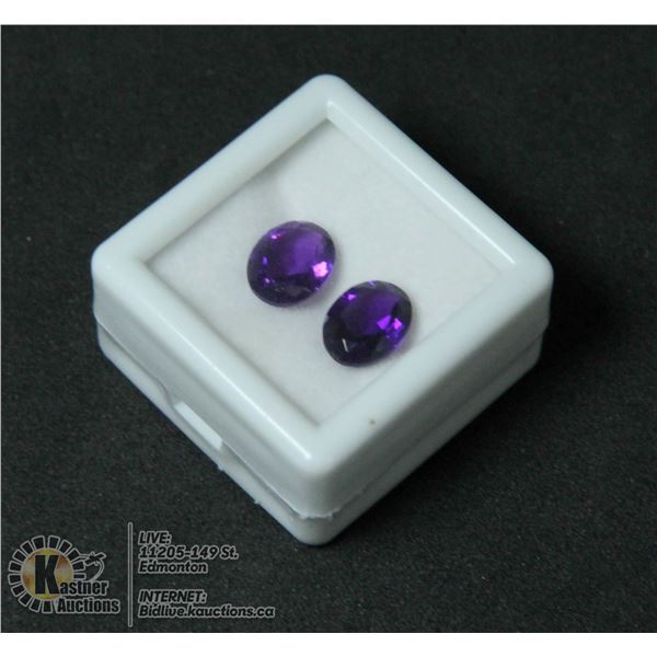 #32-PURPLE AMETHYST GEMSTONES OVAL 3.30CT