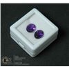 Image 1 : #32-PURPLE AMETHYST GEMSTONES OVAL 3.30CT