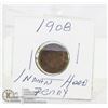 Image 1 : INDIAN HEAD PENNY 1908