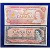Image 1 : 14)  LOT OF 2 CANADIAN $2.00 BANKNOTES, 1954