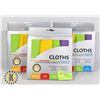 Image 1 : THREE NEW 4PACKS MICROFIBER CLOTHS