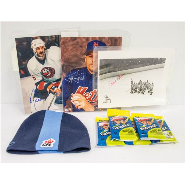 FLAT OF ASSORTED SPORT MEMORABILIA