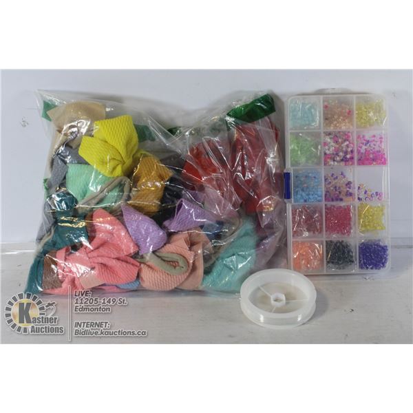 BAG OF KIDS ITEMS -KIDS BEAD KIT