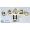 Image 1 : BOX OF MINI BRASS CLOCKS