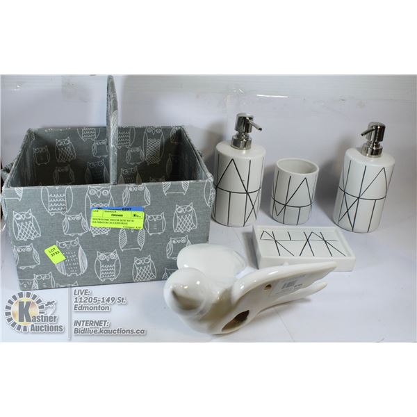 SHOWHOME DECOR BOX WITH BATHROOM ACCESSORIES