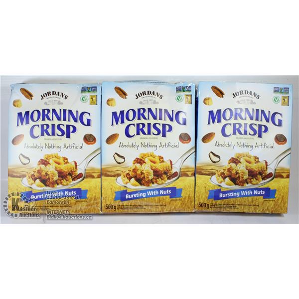 3 X MORNING CRISP GRANOLA CLUSTERS