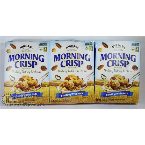 3 X MORNING CRISP GRANOLA CLUSTERS