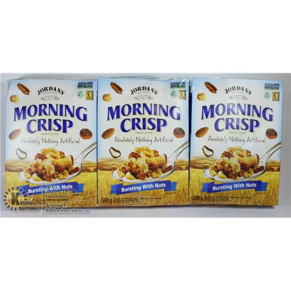 3 X MORNING CRISP GRANOLA CLUSTERS