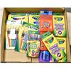 Image 1 : FLAT LOT OF CRAYOLA  BRAND PRODUCTS