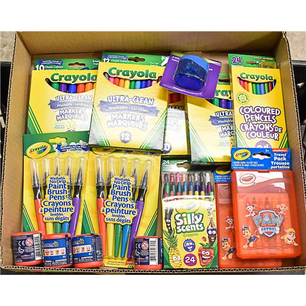 FLAT LOT OF CRAYOLA  BRAND PRODUCTS