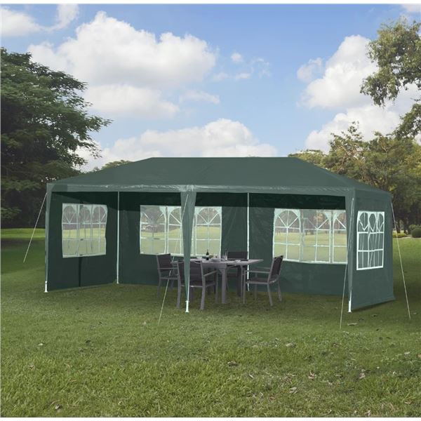 NEW GREEN 10FT X 20FT WEDDING PARTY EVENT TENT