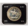 Image 1 : RCM 1973 PROOF SILVER DOLLAR- "RCMP"