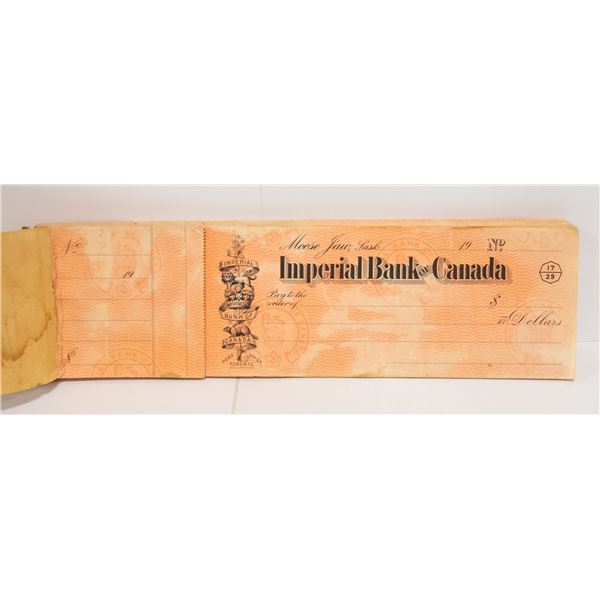 IMPERIAL BANK OF CANADA OVER 60 CHEQUES IN BOOK