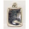 Image 1 : 1912 BIRMINGHAM HALLMARKS STERLING SILVER FLASK