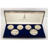 Image 7 : 1977 1980 MOSCOW OLYMPICS SILVER 6 COIN SET