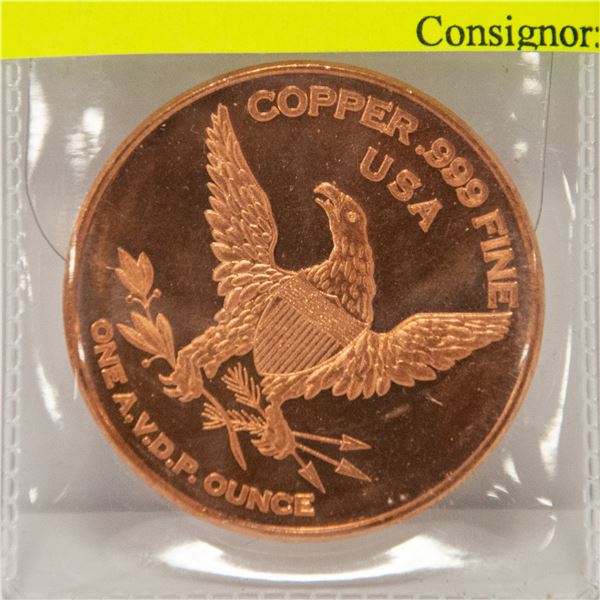 1 COPPER .999 OUNCE TITANIC COIN