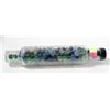 Image 1 : VINTAGE GLASS ROLLING PIN FULL OF ASSORTED MARBLES